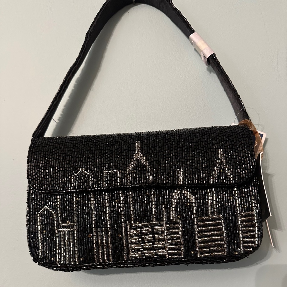 Skyline beaded bag